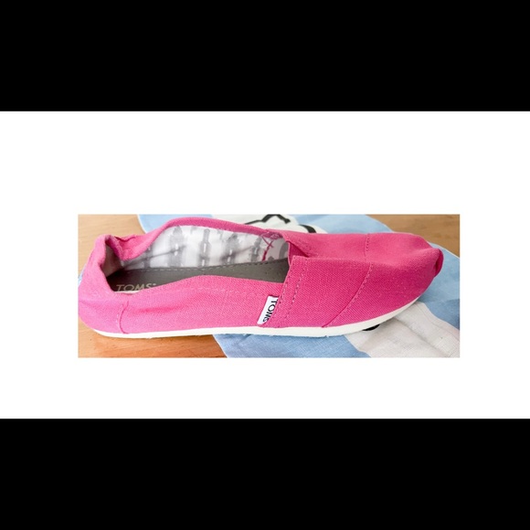 NWT TOMS Bright Pink Earthwise Hemp Classics size 9.5 - Picture 4 of 7